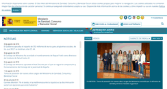 Desktop Screenshot of msssi.gob.es