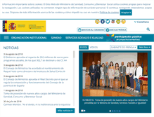 Tablet Screenshot of msssi.gob.es